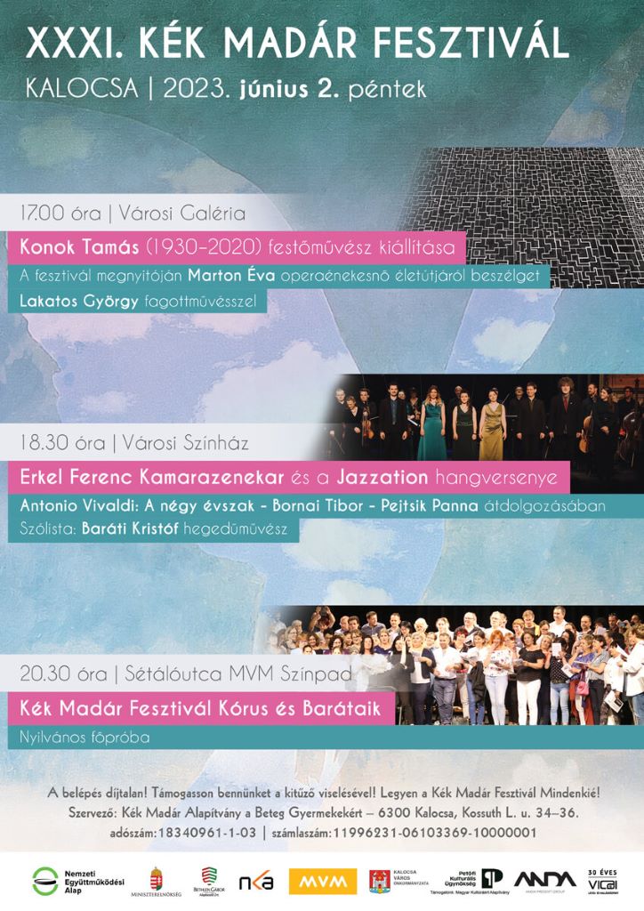 XXXI. Kék Madár Fesztivál 2023, pénteki program
